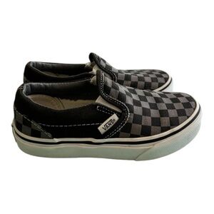 Boys Vans checkerboard slip on shoes